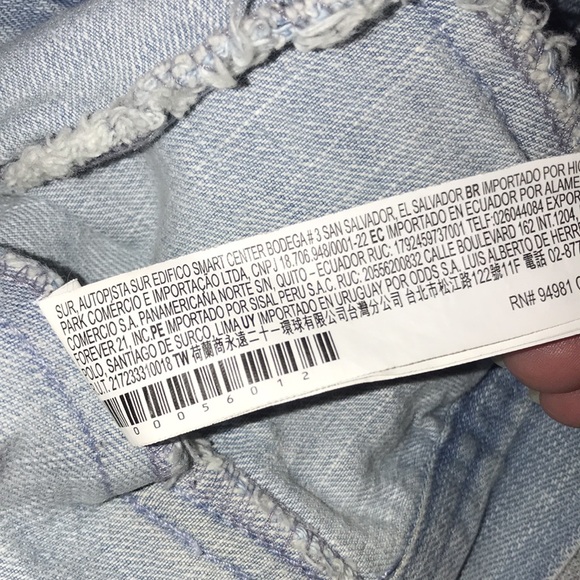 Forever 21 life in progress jean and sweat hooded jacket US medium 💕 - Picture 9 of 9